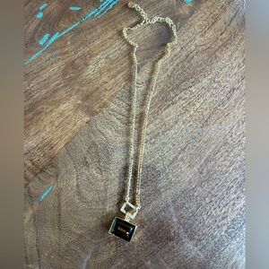 Swarovski gold necklace